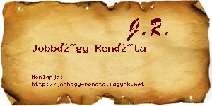 Jobbágy Renáta névjegykártya