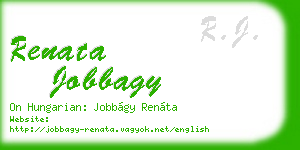 renata jobbagy business card